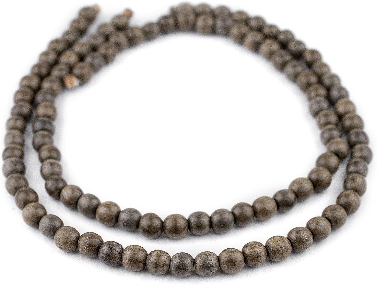 The Bead Chest Round Natural Graywood Beads (8mm)