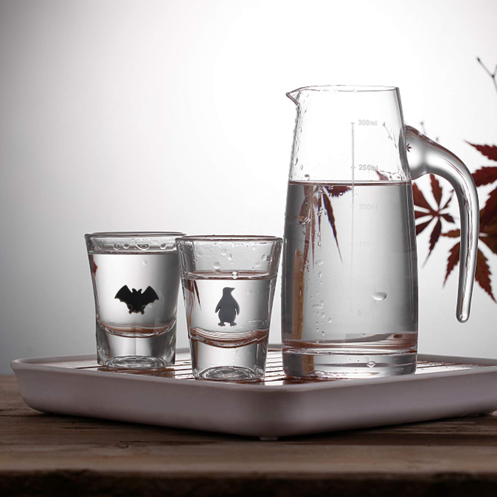 Cabilock 12PCS Silicone Wine Glass Marker Animals Design Drink Charms Label Mark Glass Identification for Banquet Party