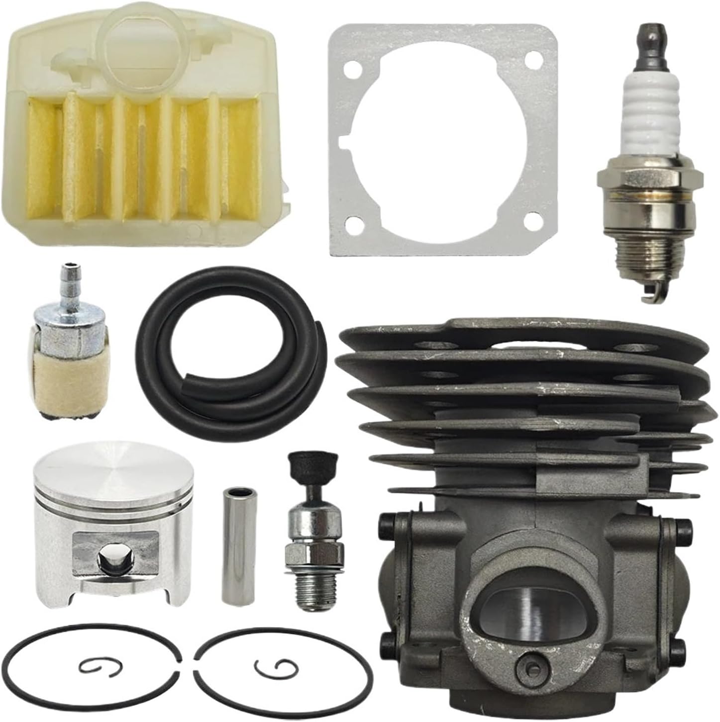 KFOAJW 45mmシリンダーピストンエアフィルターキット（353 346XP 350チェーンソー537253002、503862