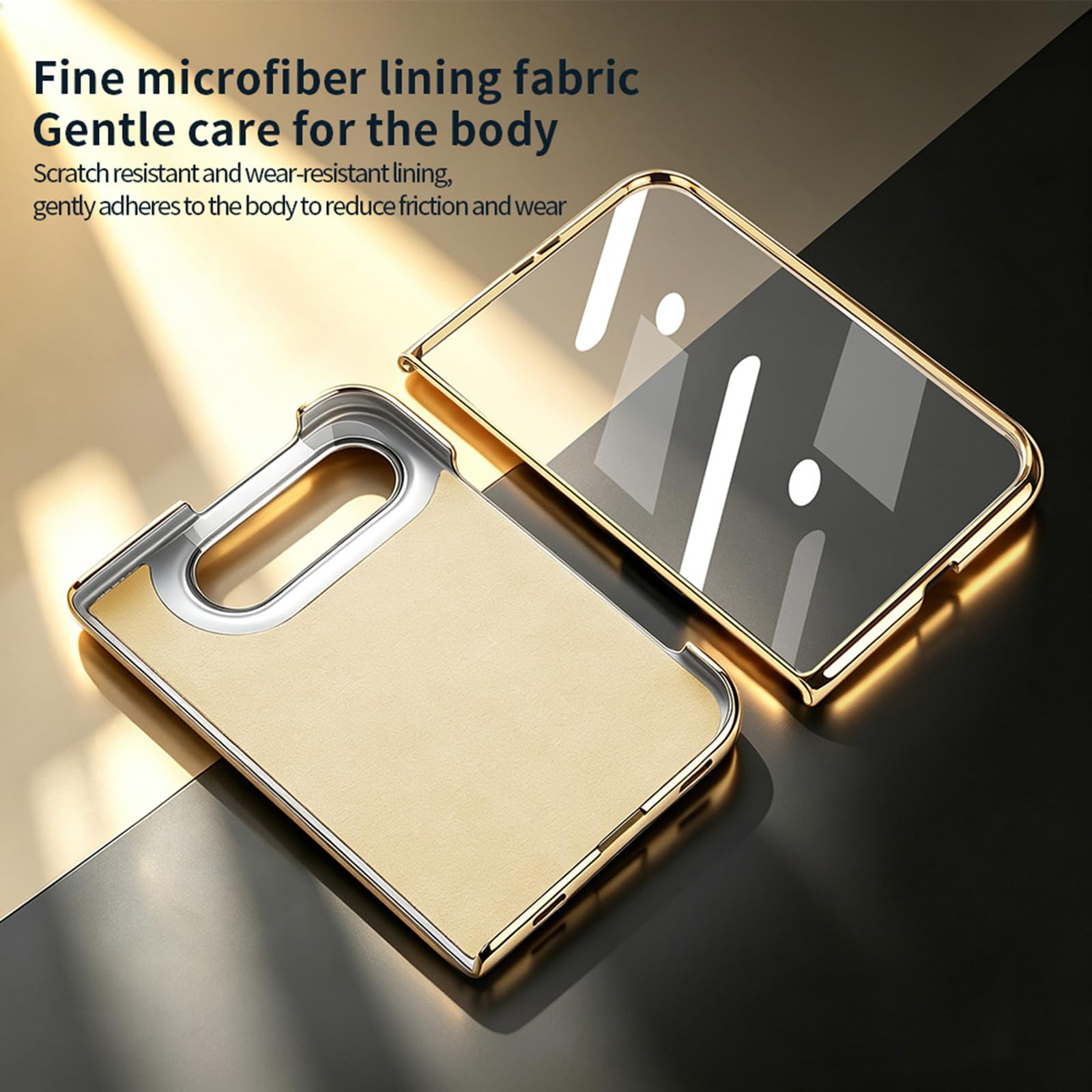 Skórzane etui do iPhone Duo, luksusowa galwanizacja ze szklaną folią