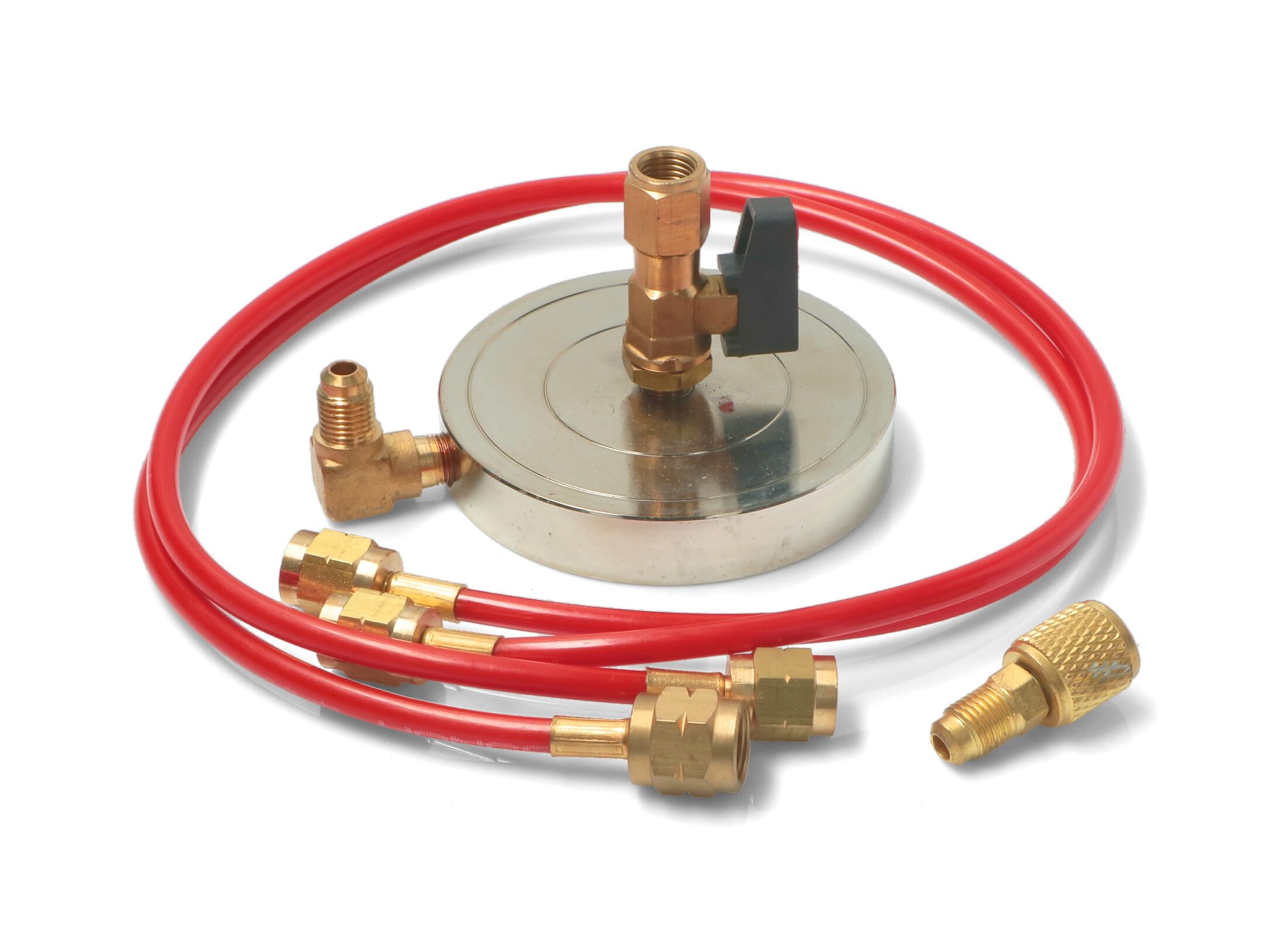 Kit support bouteille 1/4 et 5/16 complet avec tubes et adaptateurs + balance 7 kg max précision résolution 1 g aussi R600a