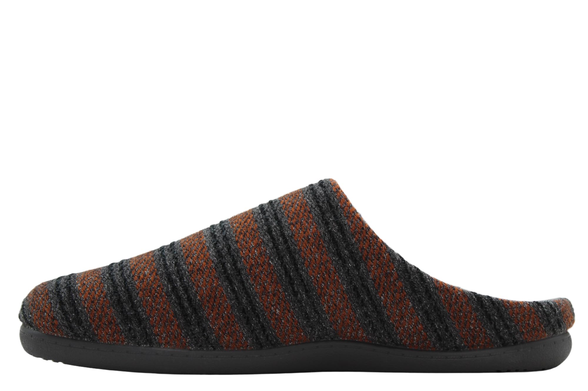GARZON - Zapatilla de casa, pantufla destalonada, empeine a rayas y suela de goma, para: Hombre