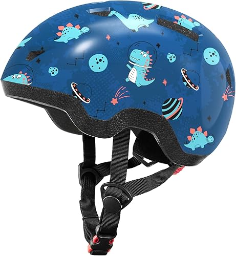 Vista 32 de MOUNTALK - Casco de bicicleta para niños/bebés, para niños de 1/2/3/4/5/6/7/8 años, cascos para niños de 5-8/8-14 años, cascos de patineta para Azul