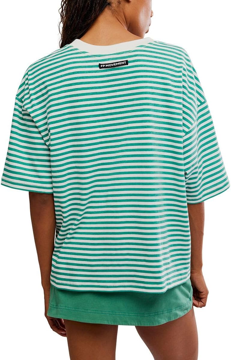Free People Womens Stripe Tackle Tee - Image 5