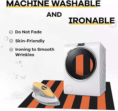 Vista 38 de KILOCOCO Alfombra de rayas beige de 2.3 x 3.6 pies para interiores y exteriores, alfombra tejida a mano de algodón lavable a rayas para puerta Rayas