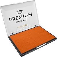 Vista 40 de Almohadilla de sello prémium tamaño mediano 3 x 4 pulgadas – para sellos de goma tradicionales – Almohadilla de fieltro color rosa