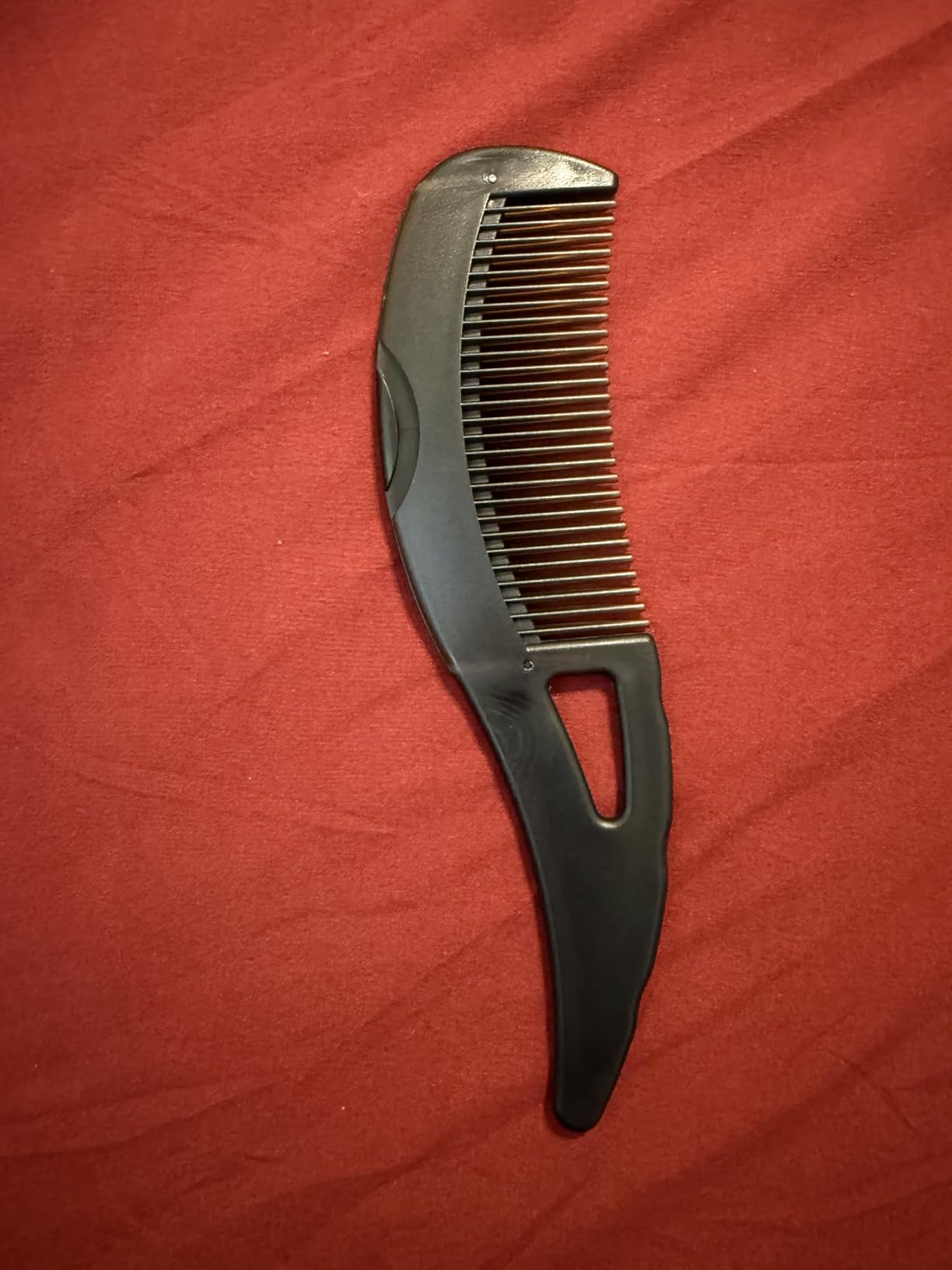 Dafeng Dandruff Comb with Self-Cleaning Hollow Teeth Detox Scalp Sweep Oil Removal Lice Comb Multifunctional Hair Combs for Women Men Kids (Brown)