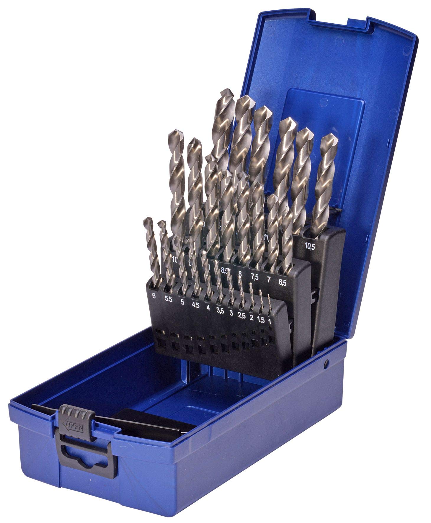 SW Stahl Set di Punte Elicoidali HSS-G, DIN 338, 1-13 mm, 25 Pezzi