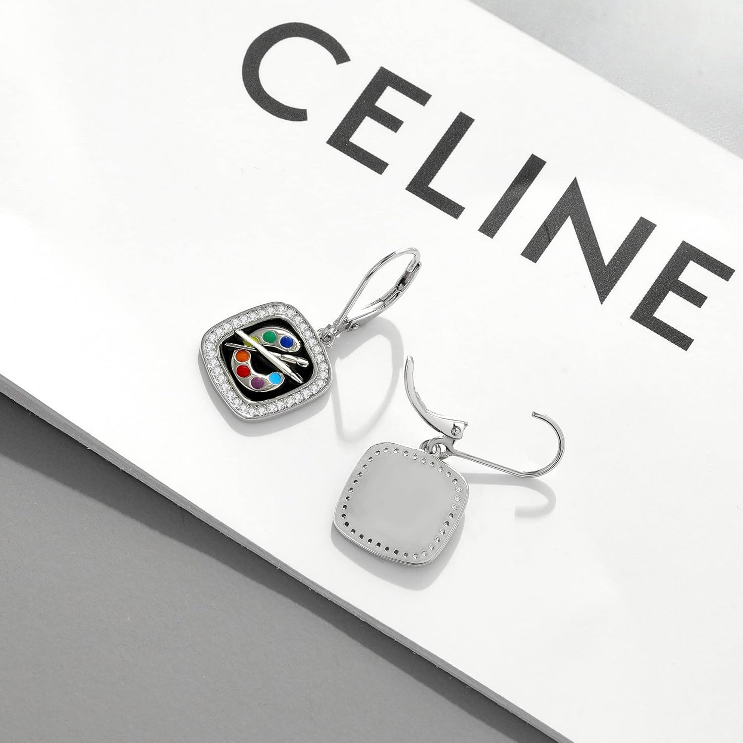 YAFEINI Earring Gifts Sterling Silver Artist Art/Artist/Hair Stylist/Book Lovers/Evil Eye/AA/Photographer/Snowflake/Airplane/Teardrop/Turquoise Earrings Jewelry Gifts for Women