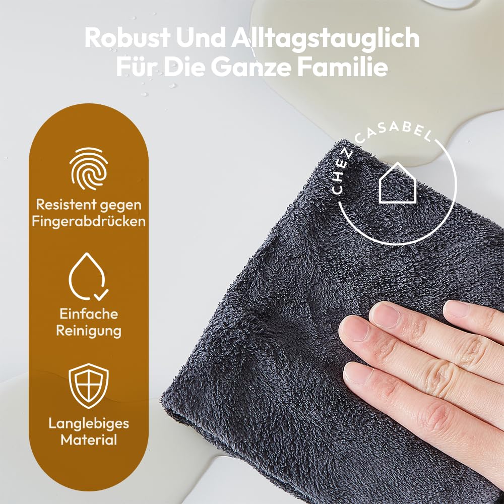 CASABEL Dreifach-Küchenabfalleimer 3x20L, 3 Pedale, Edelstahl, weiß | Dreifachfach, Mülltrennung, 60L, dichte Deckel, fingerabdruckresistent, herausnehmbare Eimer, pflegeleicht
