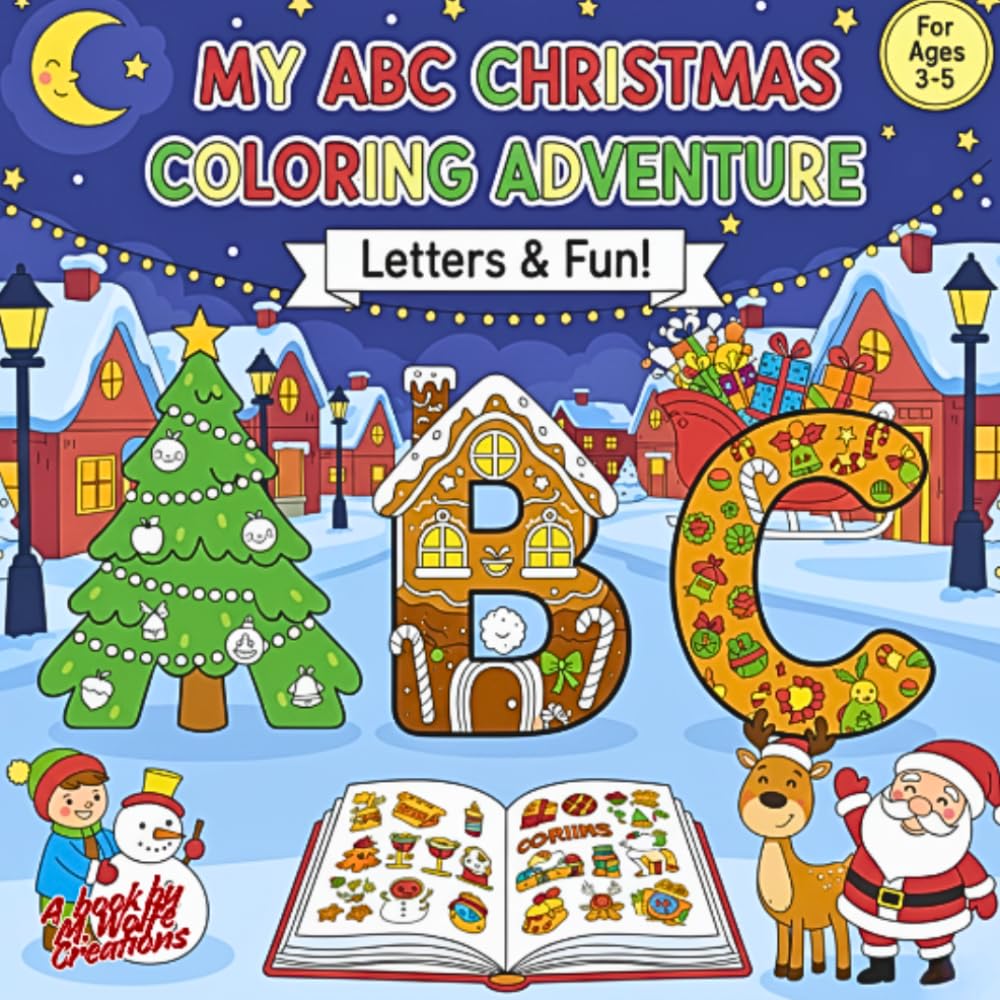 My ABC Christmas Coloring Adventure | Letters & Fun!: Easy Christmas ABC Coloring Pages for Toddlers & Preschoolers Ages 3-5 (It's starting to look a lot like Christmas!)