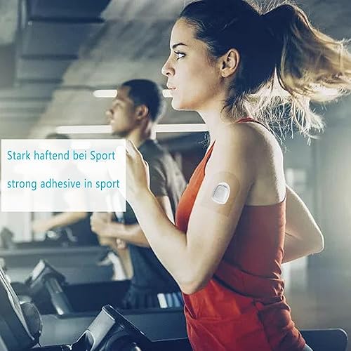 Vista 17 de Parches adhesivos para sensor Guardian 3/4, parches de sensor CGM impermeables y sin látex para 7 días (paquete de 20), cinta adhesiva precortada