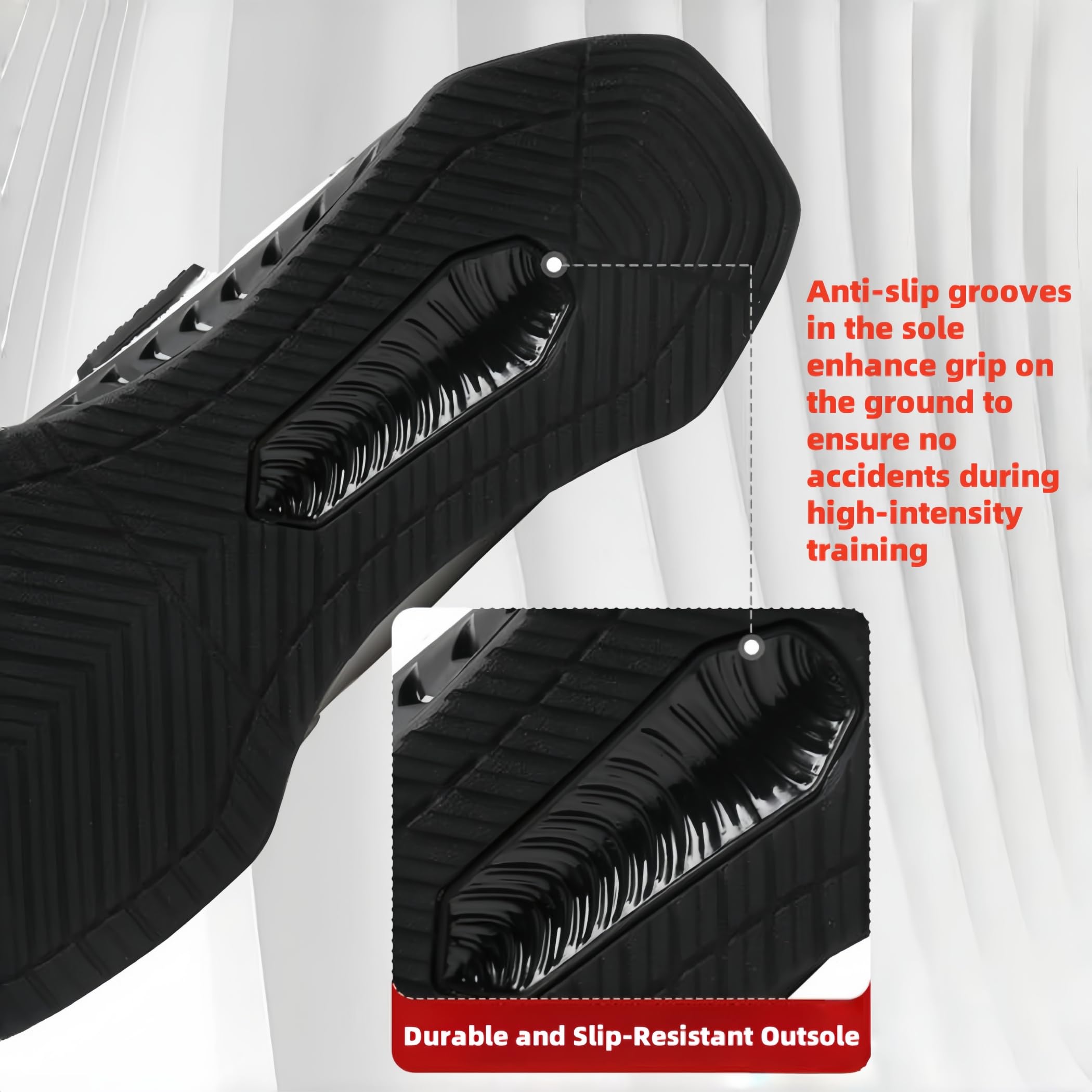 Powerlifting Shoes for Heavy Weightlifting Gym Shoes for Crossfit Lifting Training Footwear Weight Lifting Shoes for Men Squat Shoes Powerlifting with Rubber Non-Slip Sole with Rubber Non-Slip Sole