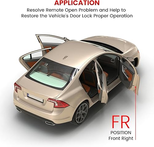 Miniatura 7 de SYRAEL 931-901 Actuador de bloqueo delantero derecho lado del pasajero para Ram 1500 Chrysler 200 300 Pacifica Voyager Dodge Charger Journey Jeep