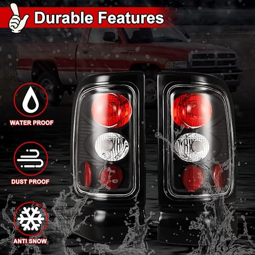 Miniatura 3 de NIXON OFFROAD Luces traseras para Dodge Ram 1500 2500 3500 Pickup 1994-2002 lámparas traseras LED luces traseras de automóvil reemplazo de montaje