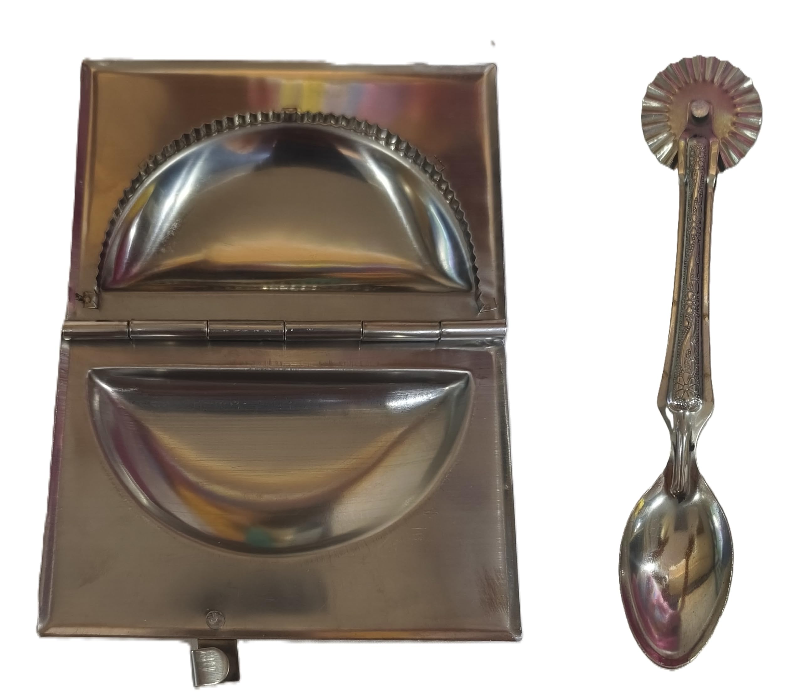 Epraiser Solid Medium Size Karjikai Karanji Gujiya Gujia Ghughra Maker SS Mold Mould Machine Dumpling with Cutter Spoon (B0CMXXZT1R) Amazon Price History, Amazon Price Tracker