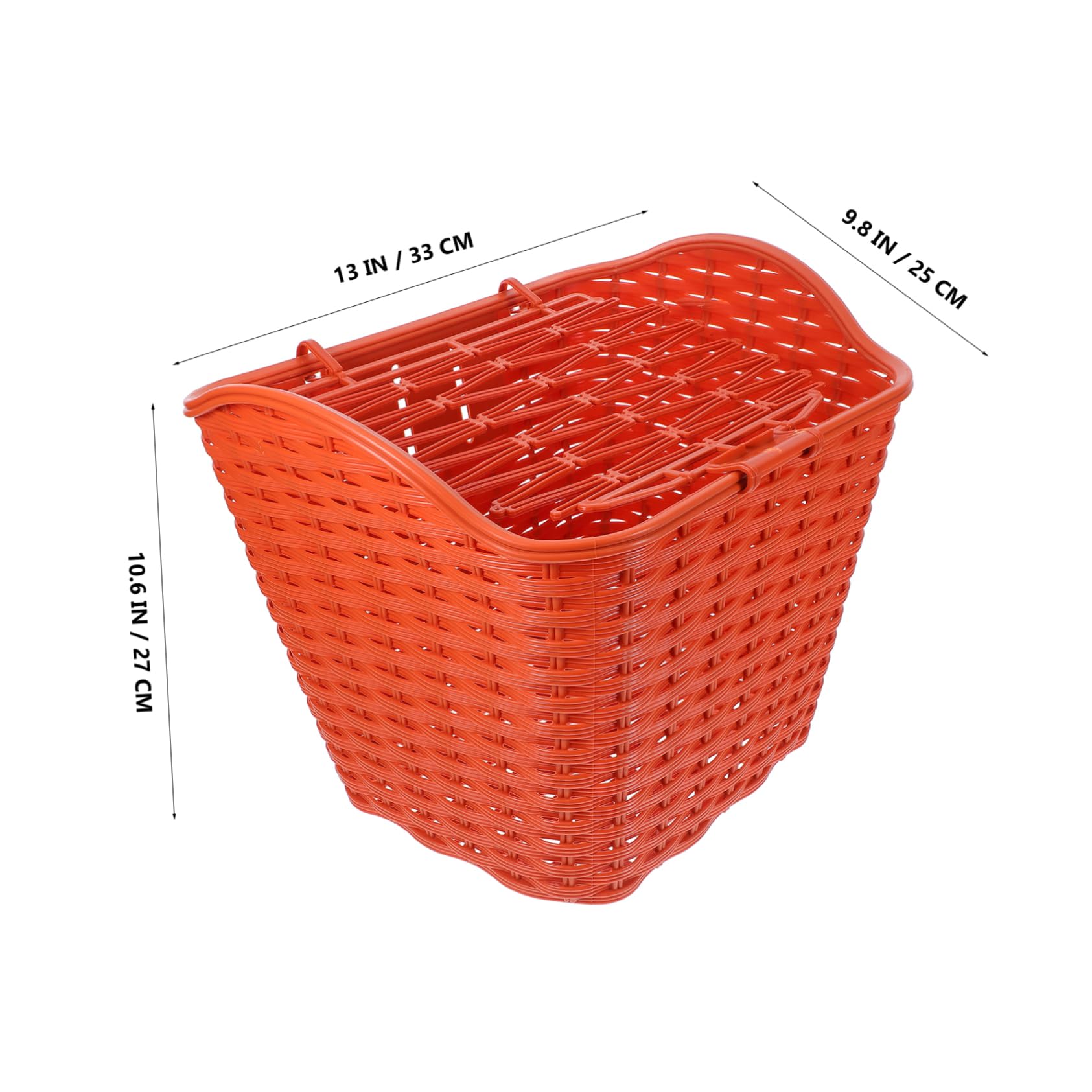 Abaodam Large Capacity Plastic Bike Basket with Cover Waterproof Electric Bike Front Basket - Handlebar Container for Deliveries & Outdoor Adventures