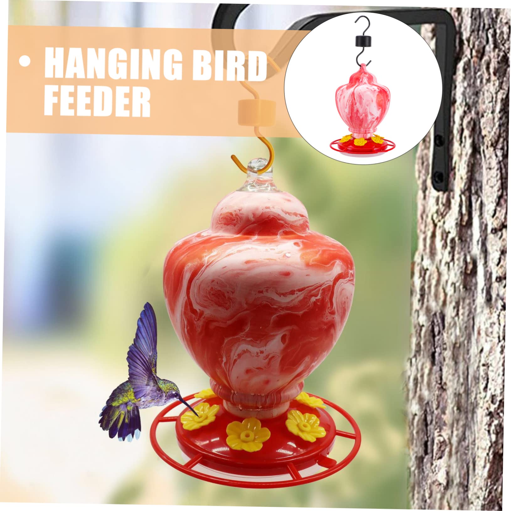 YARNOW 3 Pièces mangeoire pour perroquets Bird Feeder mangeoires pour Oiseaux Accessoire Oiseaux extérieur Corbeau à Pigeon Fournitures pour Le Fer