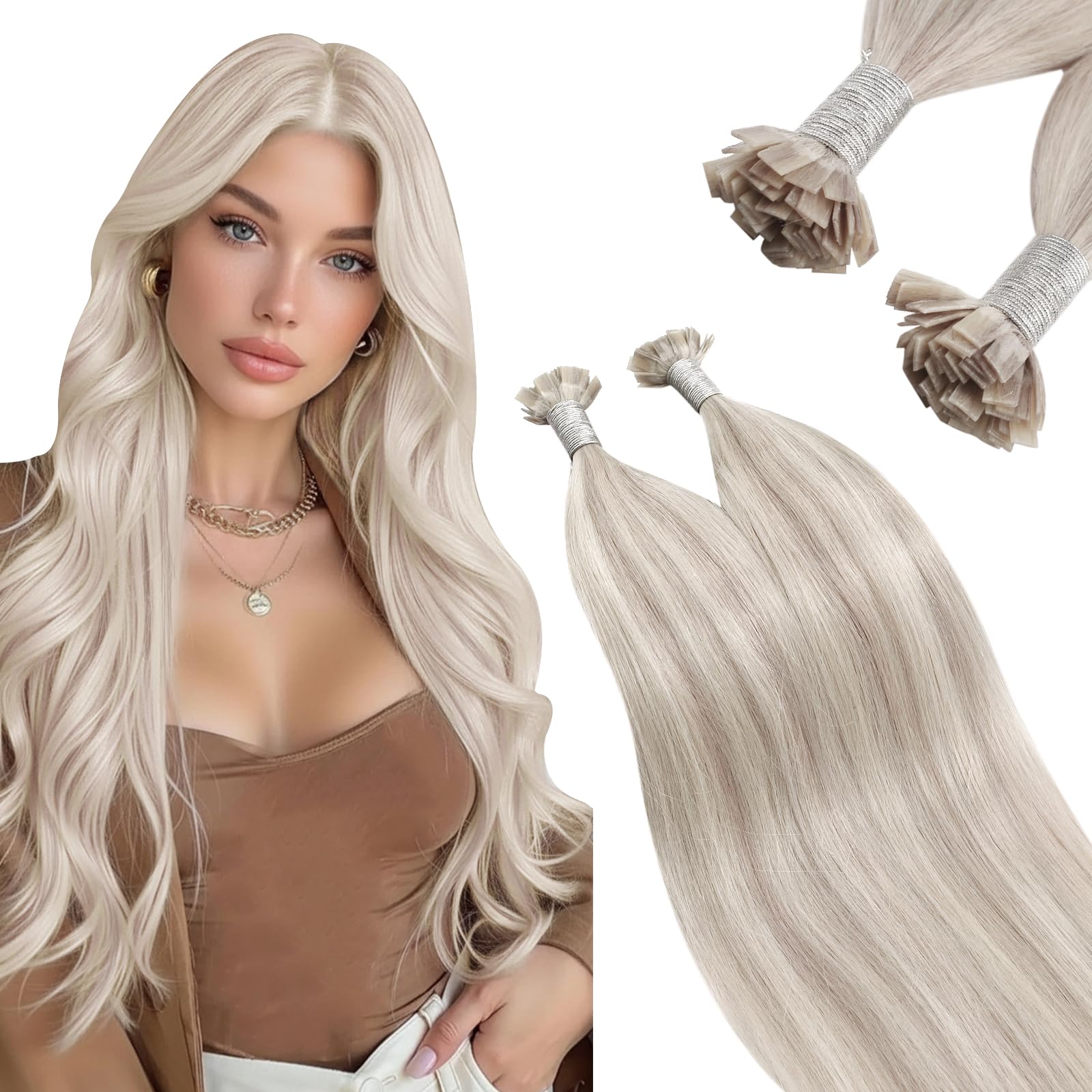 Ugeat Bondings Extensions Echthaar Remy Extensions Echthaar Bondings Haarverlängerungen Pre Bonded Hair