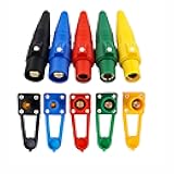 5-pin 200A for Camlock CLS40 Power Connectors, 5 Colors Male Plug and 5 Female Socket Input Connector Set Stage Entertainment/Industrial for Power Distribution Cabinet Box Power Source (200A)