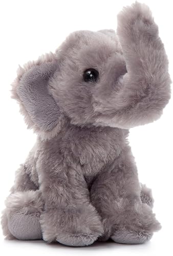 The Petting Zoo Peluche de elefante, regalos para niños, animales salvajes de Onez Babiez, juguete de peluche de elefante de 6 pulgadas