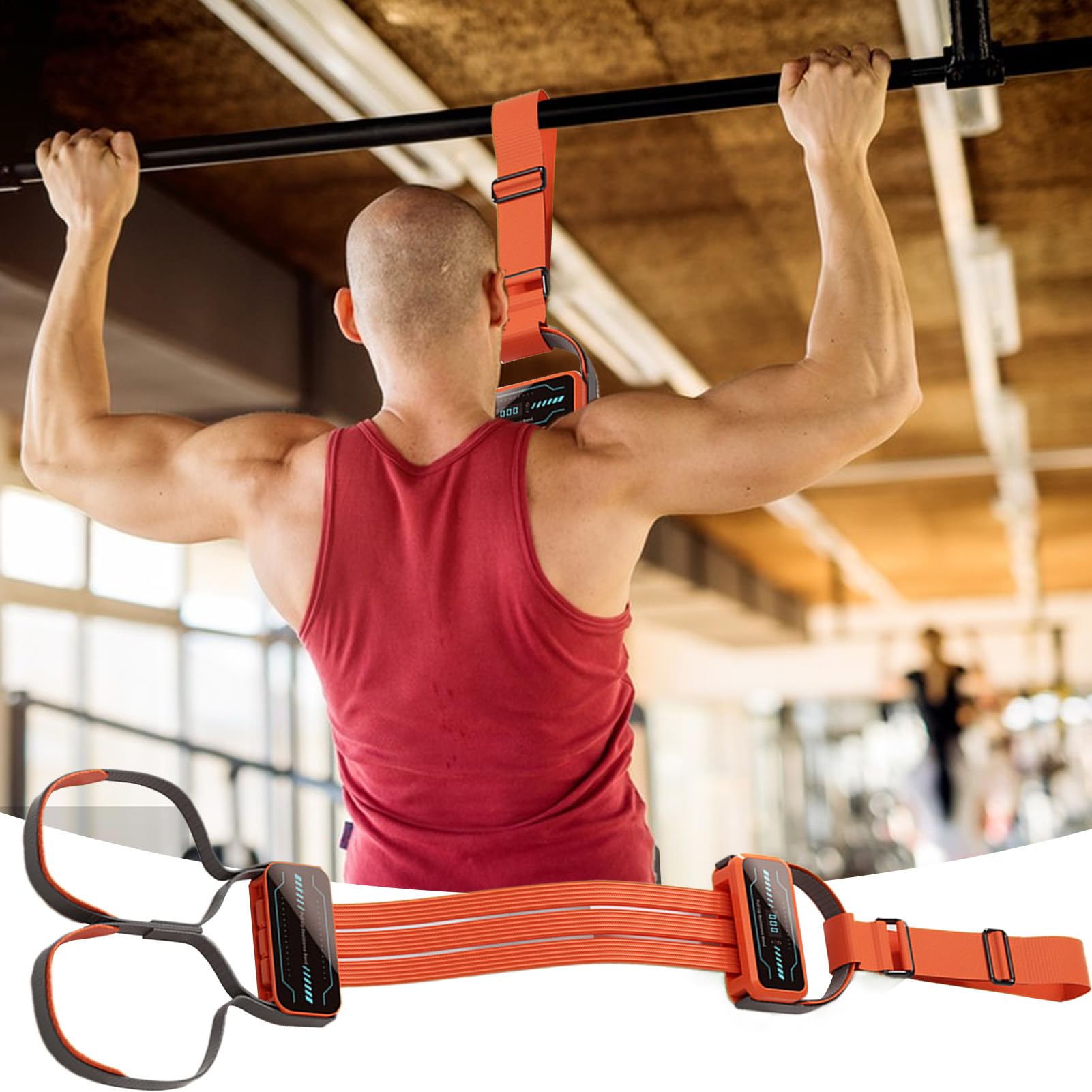 Elastici di supporto per trazioni, elastici per fitness, regolabili, antiscivolo, per sollevamento pesi, riabilitazione, per palestra o casa, per