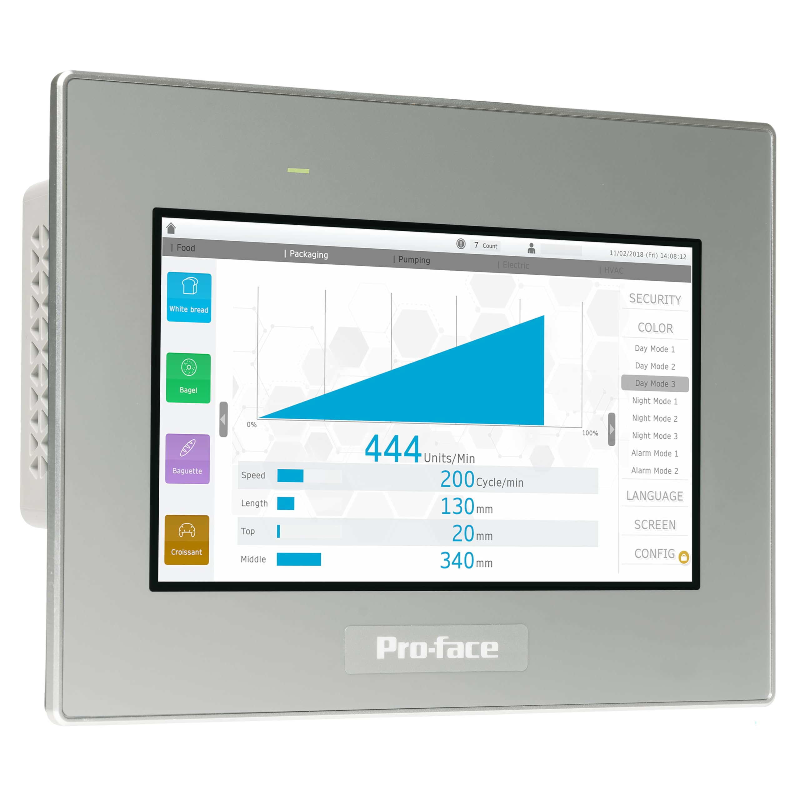 Schneider Electric Accessoires PC et Ordinateurs Portables Marque Modèle Terminal HMI 7''W Basico Blue