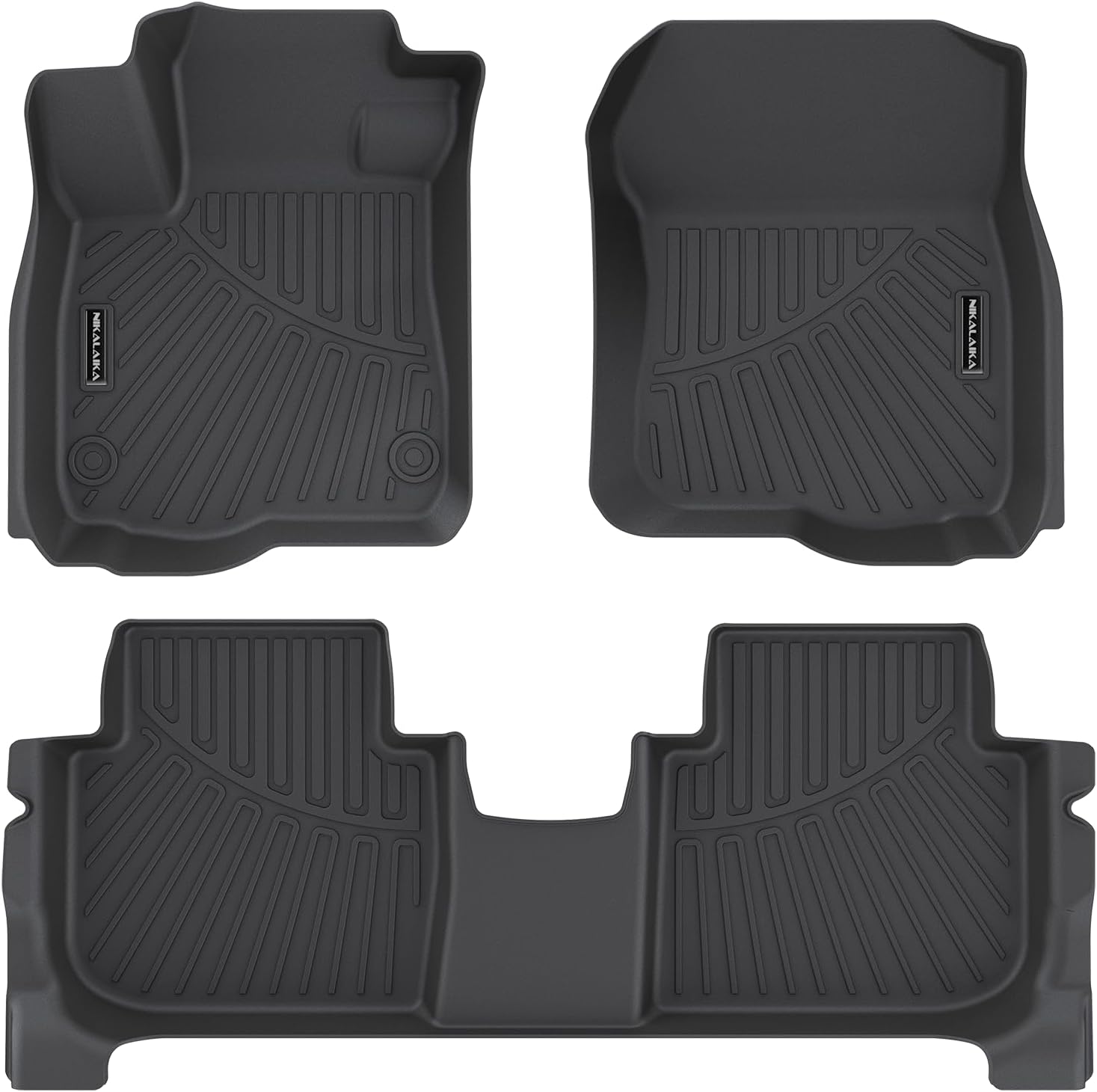 Floor Mats for 2023-2025 2026 Honda CR-V CRV (Include Hybrid) All Weather Protection TPE Rubber Floor Liners for 2026 Honda CRV Hybrid Accessories, Odorless Anti-Slip, 1st & 2nd Row, Black - Image 8