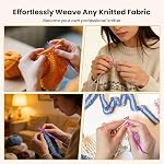GEEKHOM 4-Inch Interchangeable Circular Knitting Needles Set Sock Knitting Needles with 26 Pcs Aluminum 3-10MM and Case for DIY Home Knitters Blue