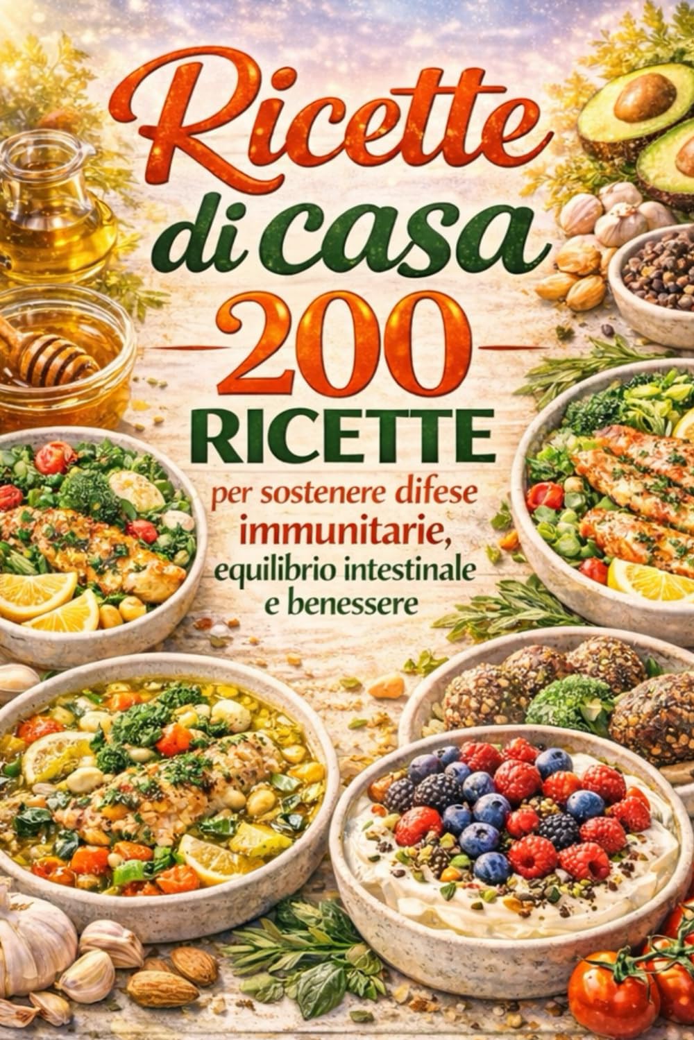 Ricette di casa: 200 ricette per sostenere difese immunitarie-equilibrio intestinale e benessere