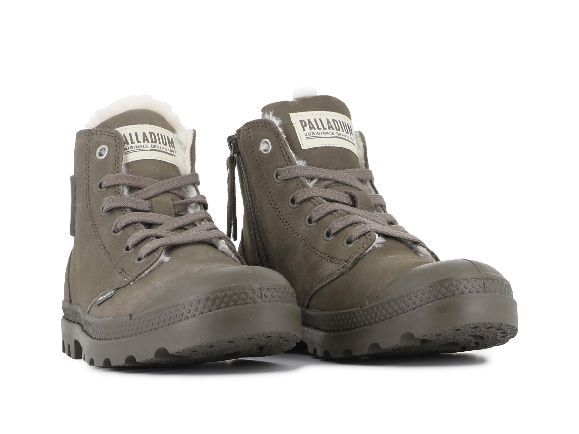 Palladium Damskie Pampa Hi Zip WL Botki, Szare, 41.5 EU, Szary, 41.5 EU