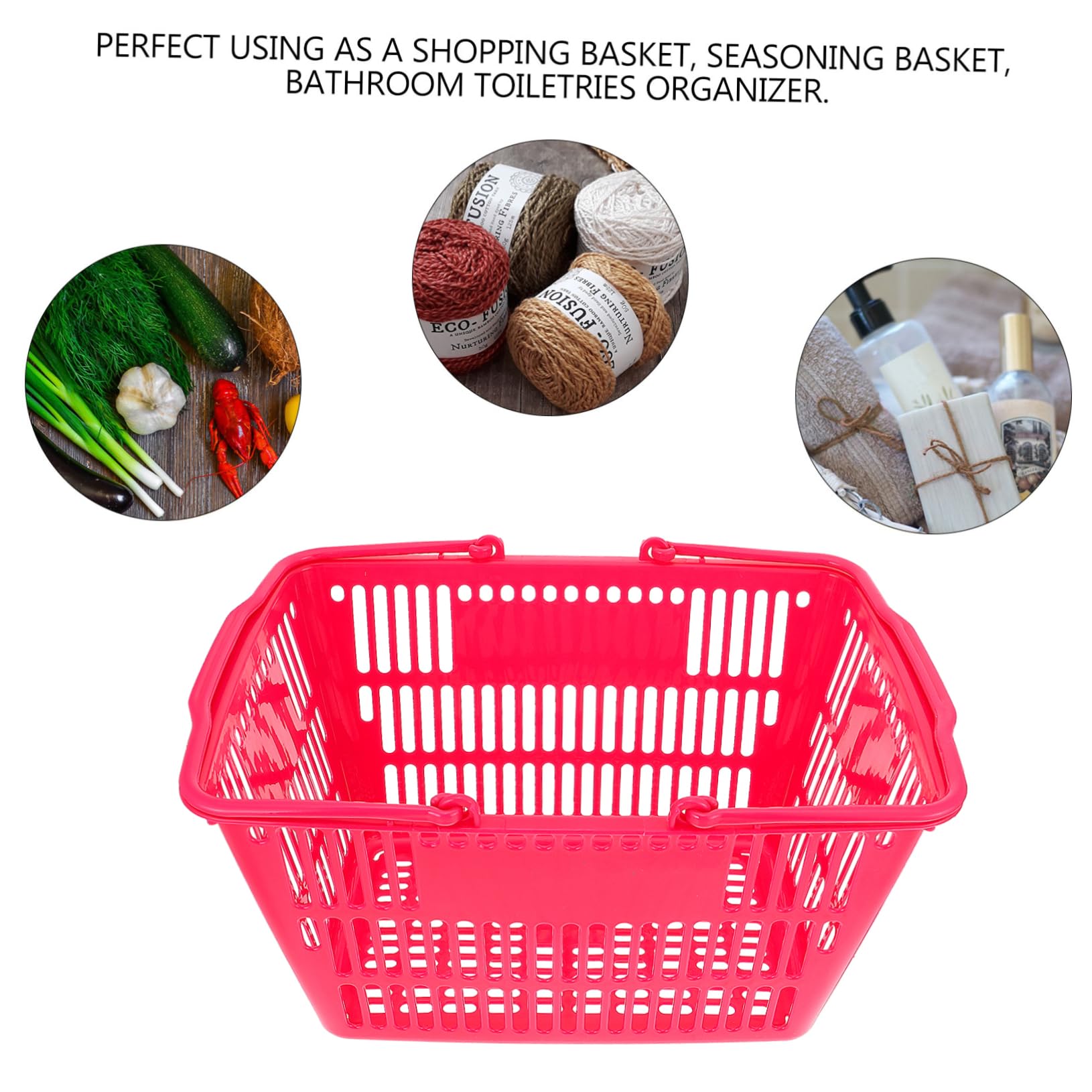 NAMOARLY Cute Storage Basket for Pantry Collapsible Market Basket Large Capacity Portable Storage