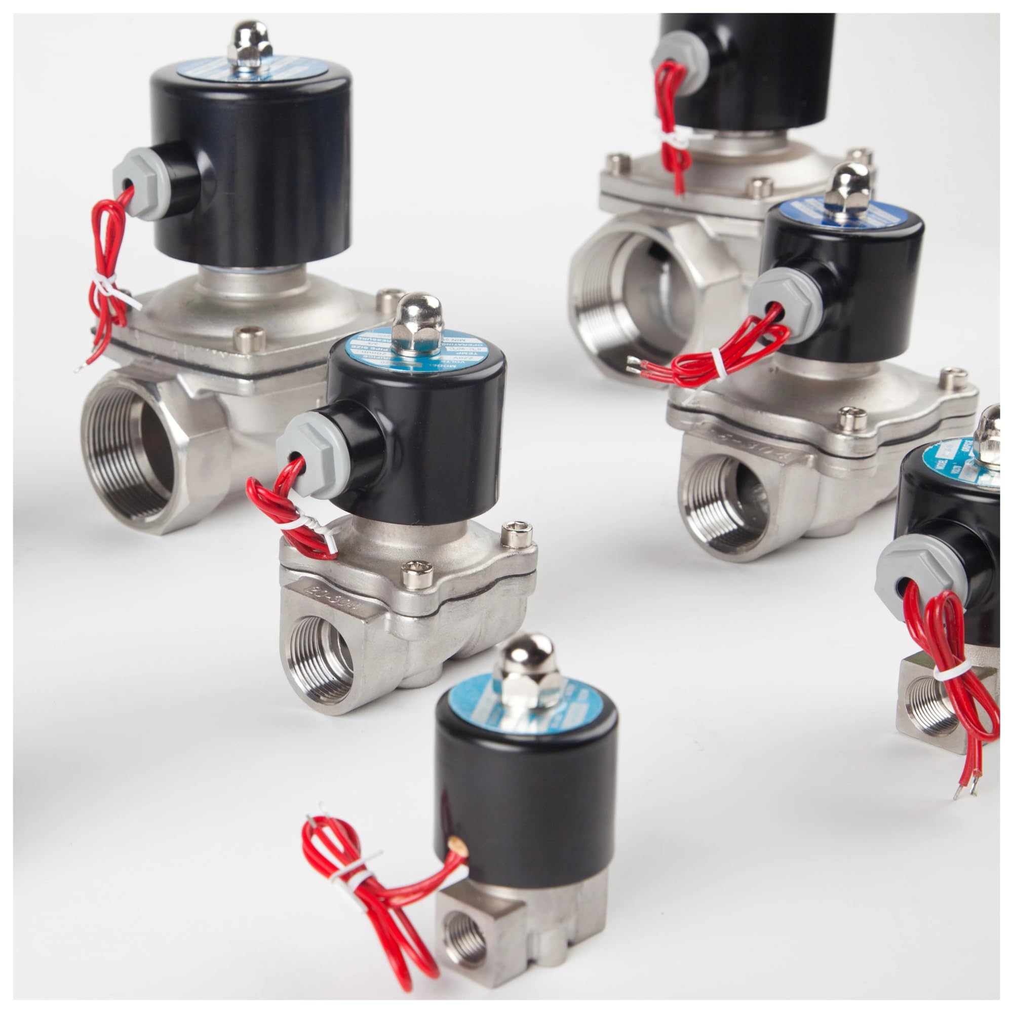 Lnhhg Dn50 Stainless Steel Electric Solenoid Valve 1/4" 3/8" 1/2" 3/4" 1" Normally Closed Pneumatic For Water Oil Air Gas(,Ac220)