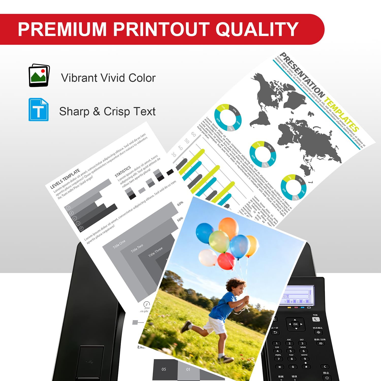075 Cartouches Lot de 4 Cartouches de Toner CRG075 compatibles avec Les Canon 075 et 075H pour imprimantes ImageCLASS MF662Cdw, MF663Cdw, MF665Cdw, LBP646Cdw et LBP647Cdw (Noir, Cyan, Jaune, Magenta)