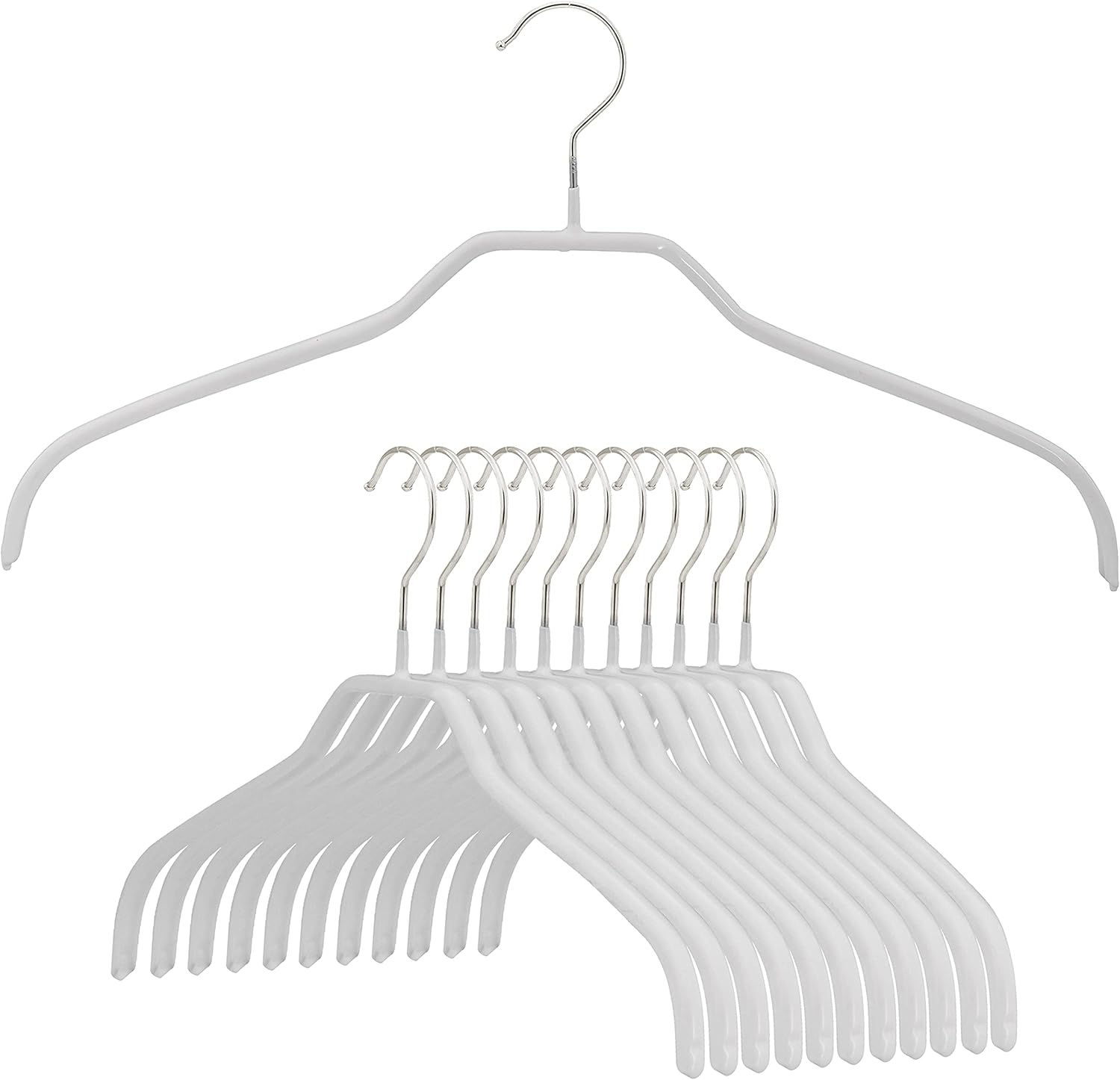 Onе-Dау Sаlе: Uр tо 70% оƒƒ Mawa by Reston Lloyd Silhouette Series Non-Slip Space Saving Clothes Hanger for Shirts and Dresses, Style 41/F, Set of 12, White Onе-Dау Sаlе: Uр tо 70% оƒƒ Mawa by Reston Lloyd Silhouette Series Non-Slip Space Saving Clothes Hanger for Shirts and Dresses, Style 41/F, Set of 12, White
