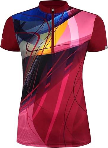 Miniatura 3 de SAVALINO Camiseta estampada por sublimación de bolos para mujer, el material absorbe el sudor y se seca rápidamente, talla S-5XL