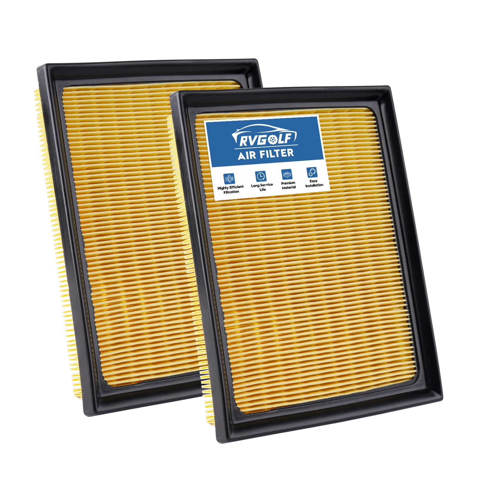 2PCS Engine Air Filter Fit for 2010-2015 Prius, 2011-2017 Lexus CT200h, 2015-2021 NX300h(All Only Fit Hybrid, Not Gas!) 1.8L 2.5L Engine Filter Accessories# 17801-37020