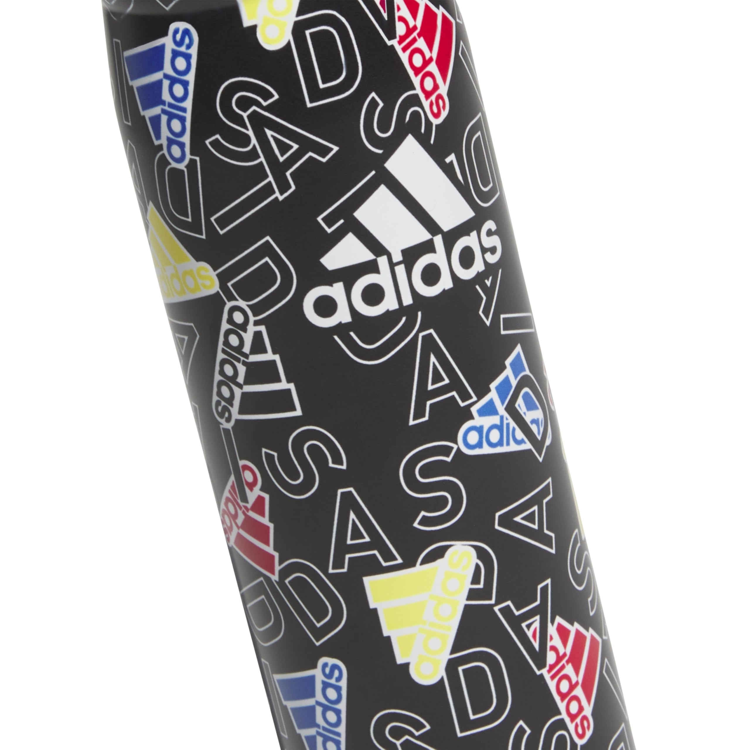 adidas Adi Comp Trinkflasche aus Metall, doppelwandig, isoliert, 18/8 Edelstahl, 600 ml, Schwarz/Weiß, Einheitsgröße