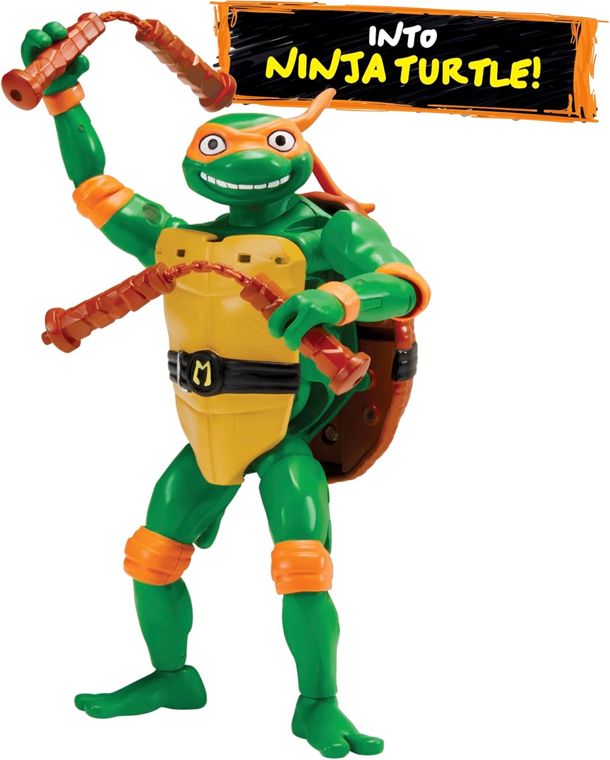 Tales of Teenage Mutant Ninja Turtles: Mutations Deluxe 5.5” Michelangelo Pet to Ninja Figure by Playmates Toys
