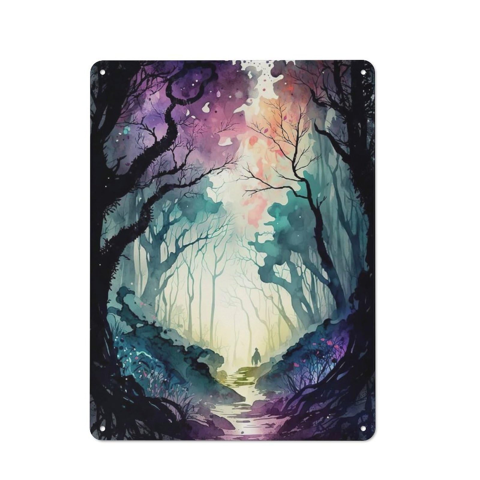 Junmoney Stranger Nature 1 Creative Metal Wall Decor 40X30cm, Metal Desk Wall Sign For Hobby Room, Office, Lounge Or Living Room