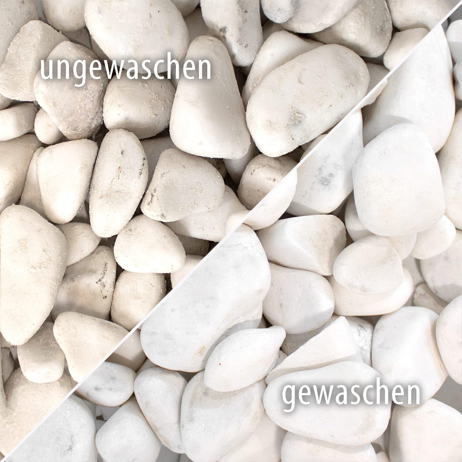 GALAMIO Zierkies Weiß 16-22 mm 500 kg (25 x 20 kg) 1 Palette