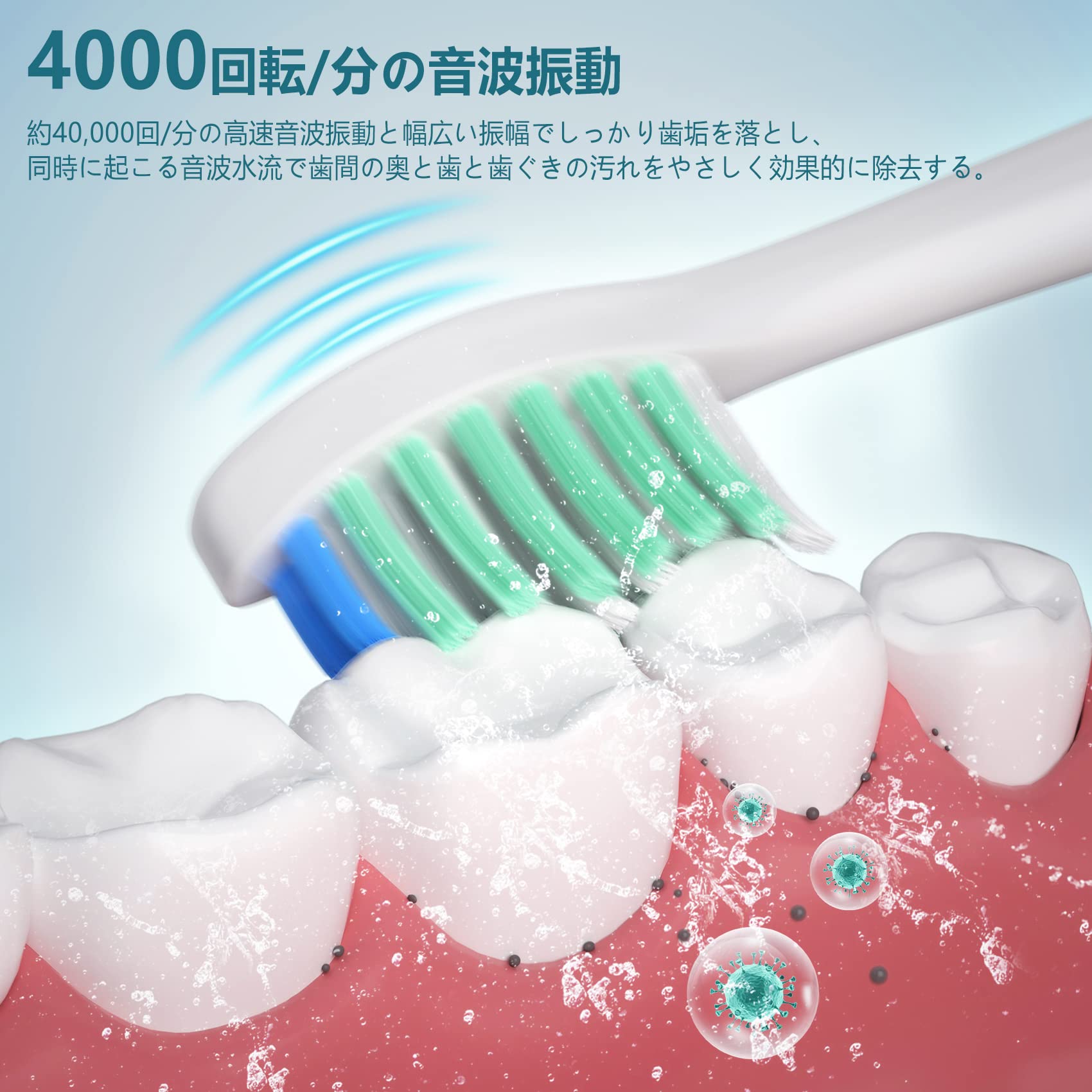 Amazon.co.jp: 超音波歯ブラシ loftwell 電動歯ブラシ 音波歯ブラシ