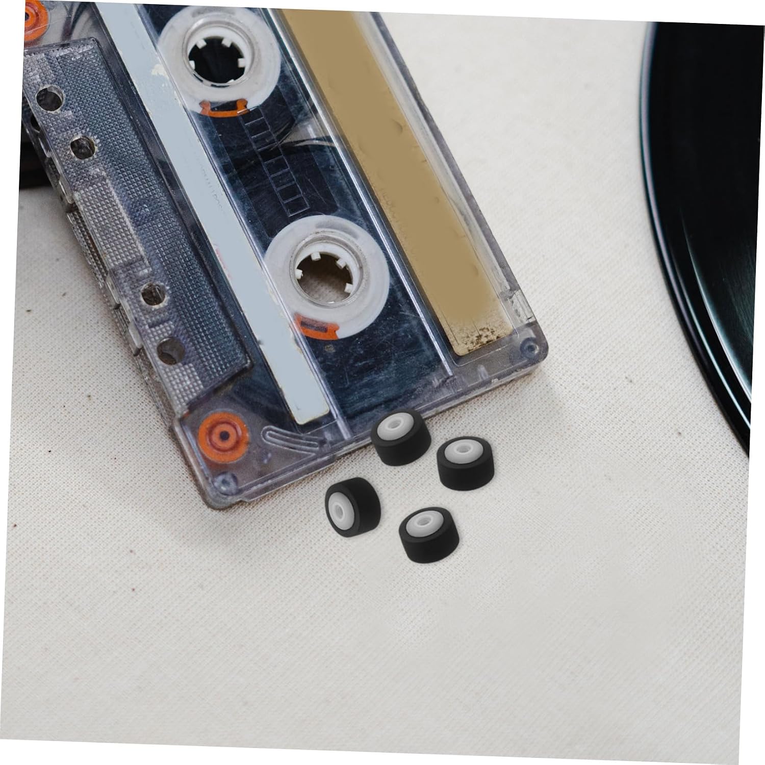 Generic 24pcs Pinch Roller for Recorder Repair Cassette Tape Belt Belts Pulley Wheels Audio Tape