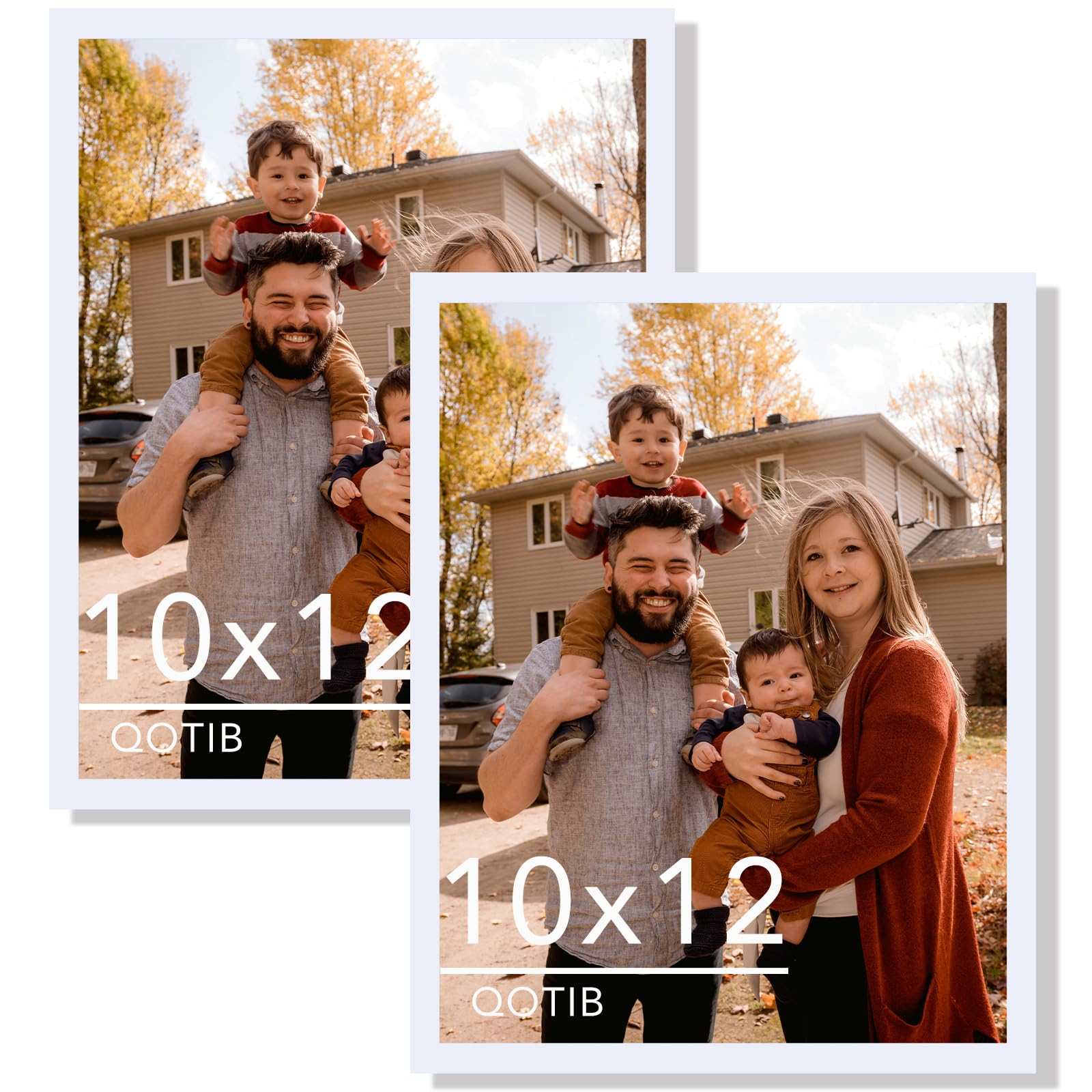 Photo 1 of QOTIB 2-Pack 10x12 Inch White Picture Frames