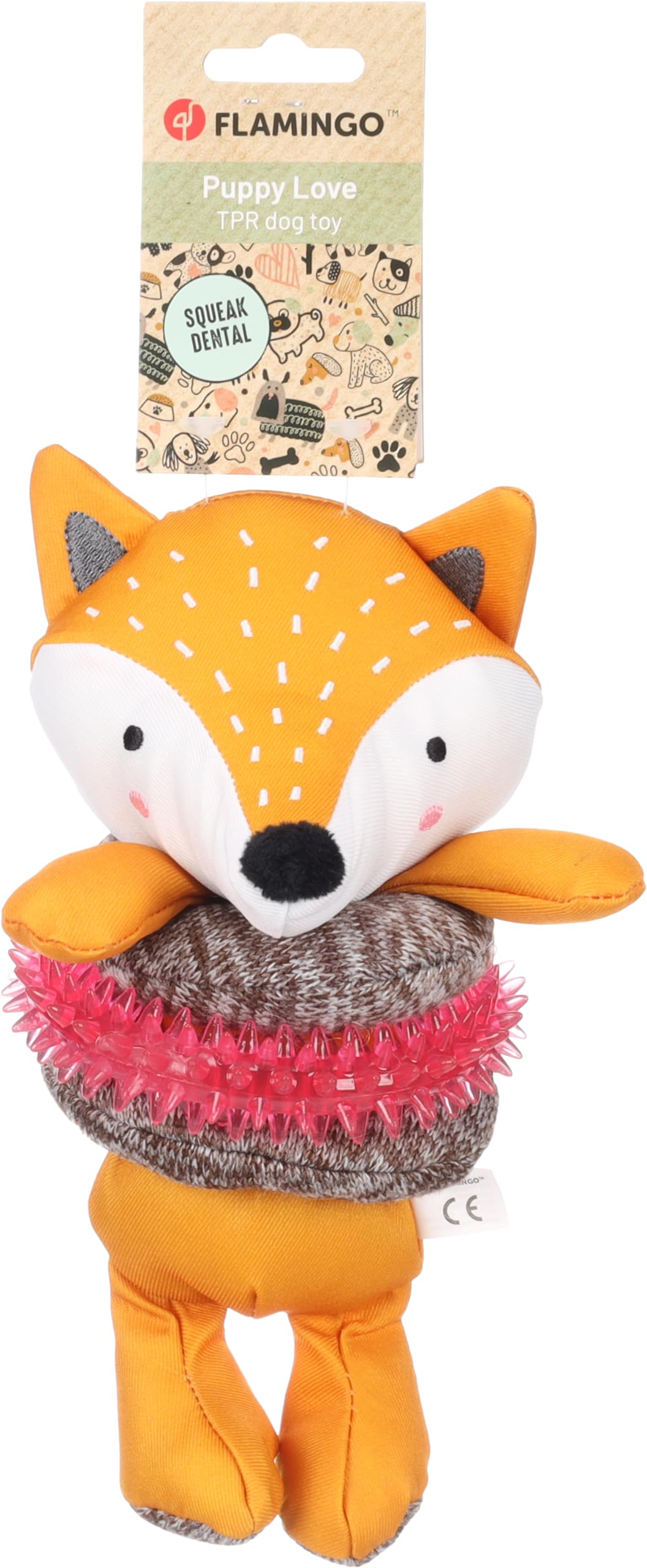 Flamingo TOY PUPPY BRITTY LARGE FOX OCHRE 13,5x12x25CM