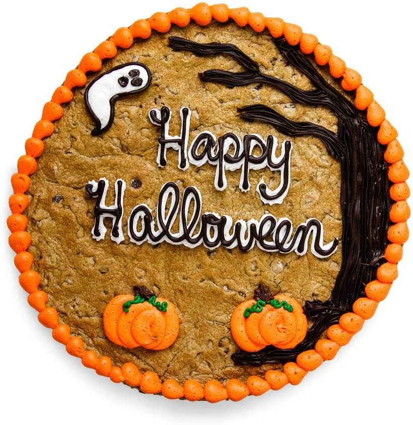 The Great Cookie 13-inch Happy Halloween Giant Cookie Cake (Chocolate Chip)