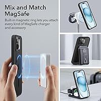 Vista 3 de ESR Funda para iPhone 15 Plus, compatible con MagSafe, protección de grado militar, resistente al amarilleo, parte trasera resistente a los Globo