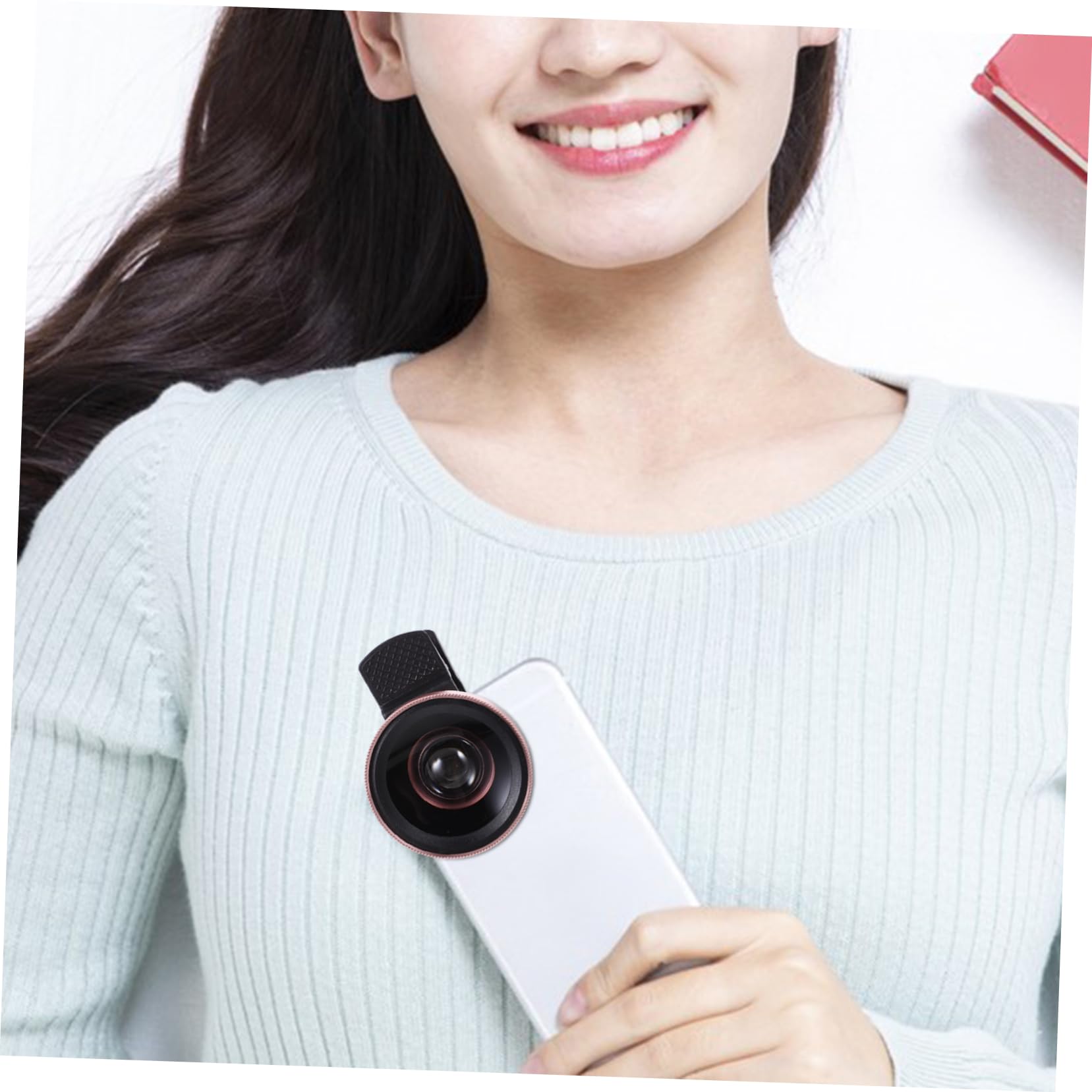 VILLCASE Clip Phone Lens Wide Angle Macro Dual Use Lens for Smartphones and Tablets Durable Clip Design High Definition Photography Accessory