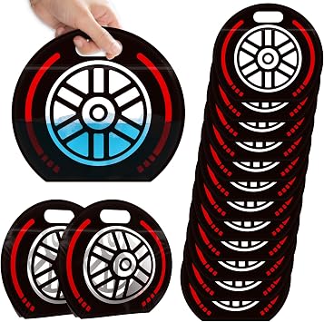 AKAIXI 24pcs 3.5Mil Thickened Race Car Wheels Snack Bags Sealed Goodie Bags