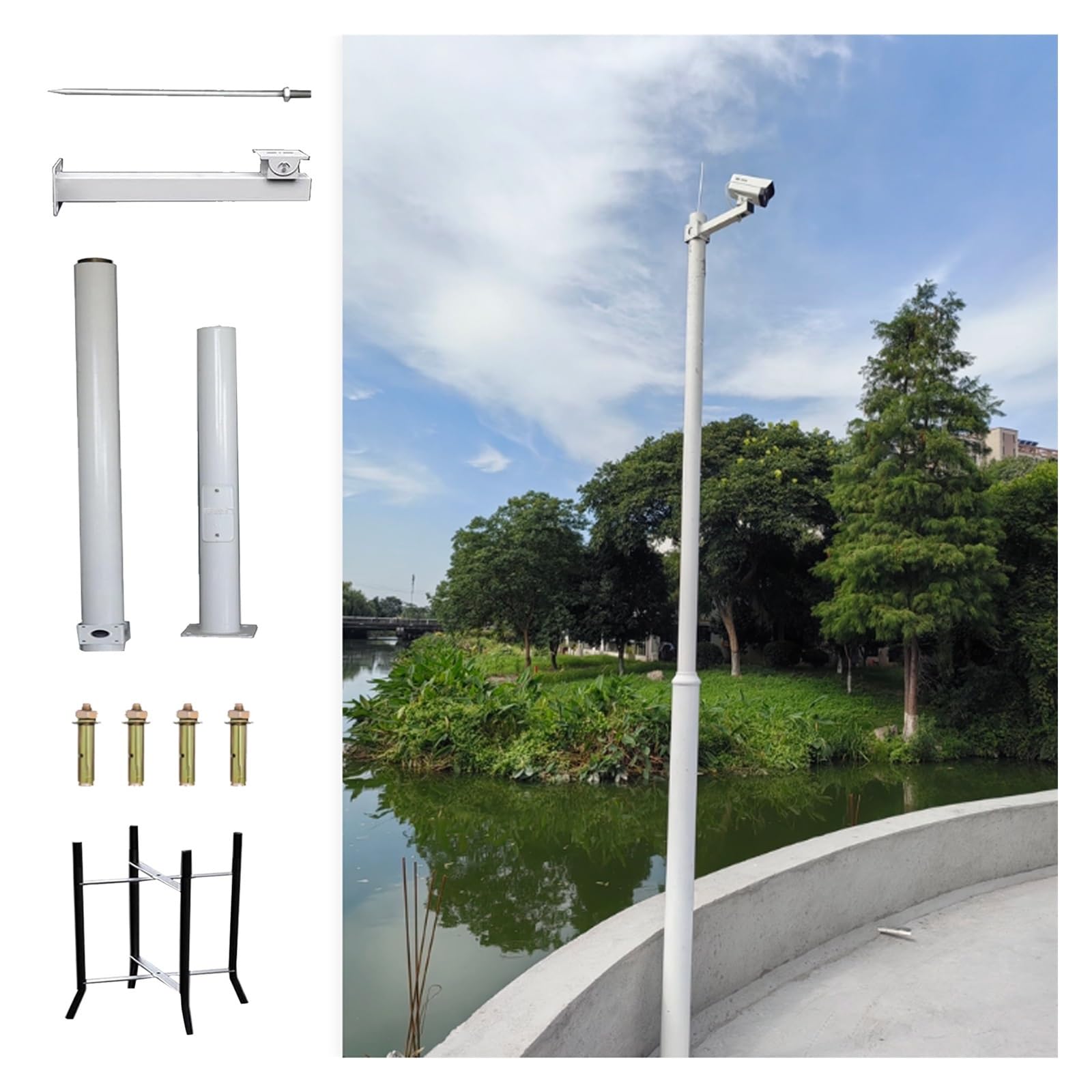 Einbau-Mast Für Sicherheitskameras, CCTV Mast Für Außenbereich